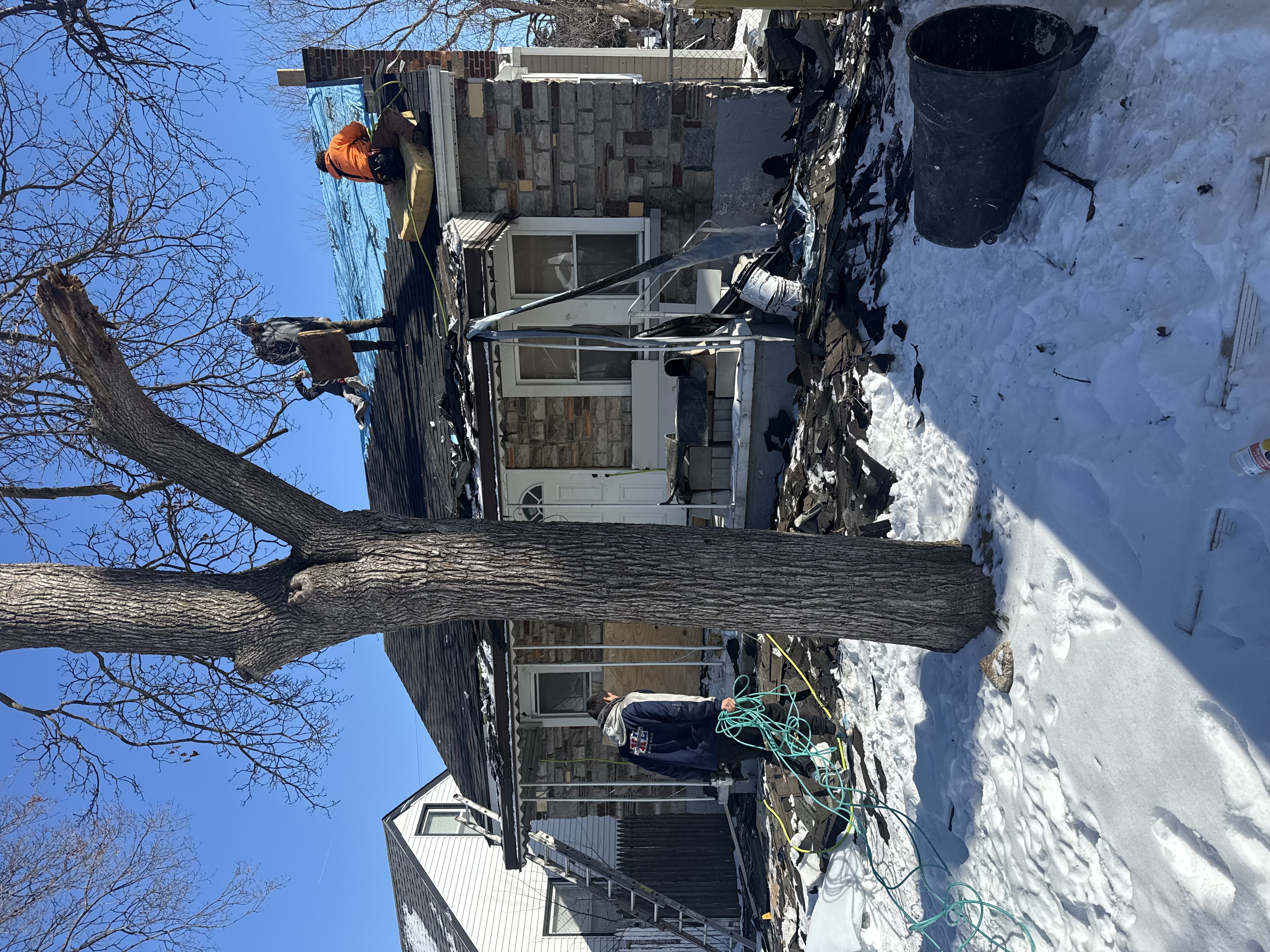 Residential roofing and building project